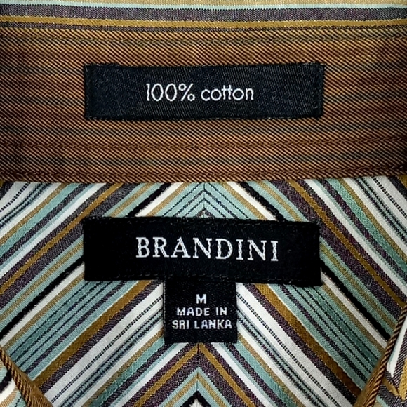 BRANDINI Men's Long Sleeve Polo Knit Sweater, Size L acrylic gray type Vintage Second Hand